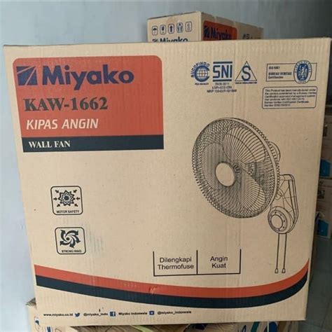 Jual Kipas Angin Dinding Miyako KAW 1662 GB Wall Fan Miyako KAW 1662