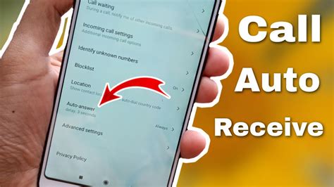 How To Enable Disable Auto Call Answer In Android Mobile Youtube