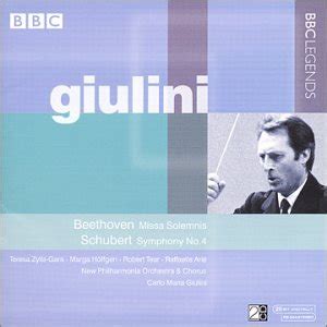 Giulini Beethoven Missa Solemnis Schubert Symphonie N Ludwig Von