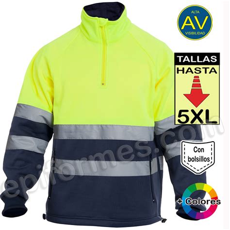 Sudadera Alta Visibilidad Combinaciones De Colores Hasta La Xl