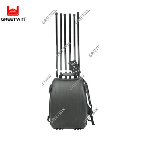 1 5km 6 Band Anti Drone Jammer Portable Backpack Uav Drone Blocker