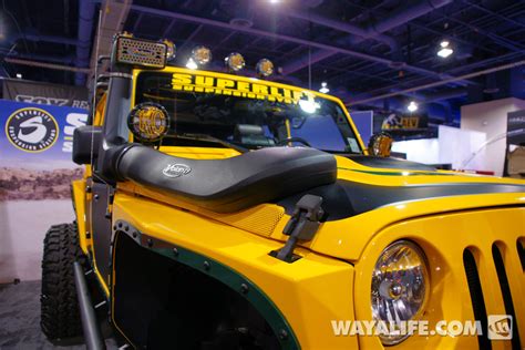 2012 Sema Superlift Yellow 4 Door Jeep Jk Wrangler