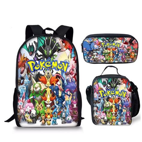 Mochila Pok Mon Pok Mon Mochila Pok Mon Bolsa De Hielo Pikachu