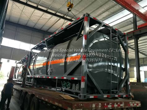 10 Units New Iso 20 Ft Tank Container Lldpe Lined For Contain Hcl Max