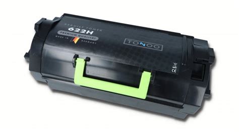 Tonoo Toner Ersetzt Lexmark 622H 62D2H00 Schwarz Doppelpack XL