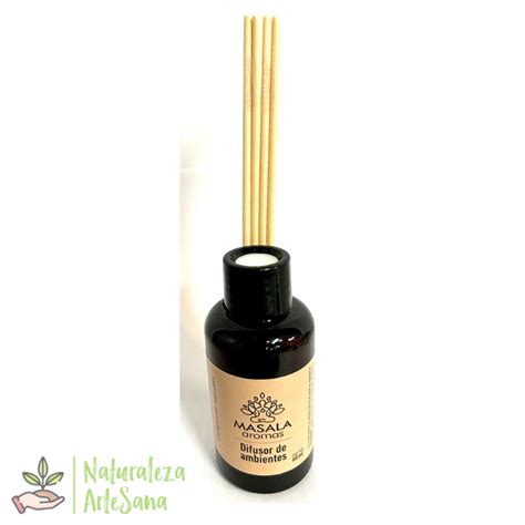 Difusor Aromatizador De Ambientes MASALA X 60ml Naturaleza ArteSana