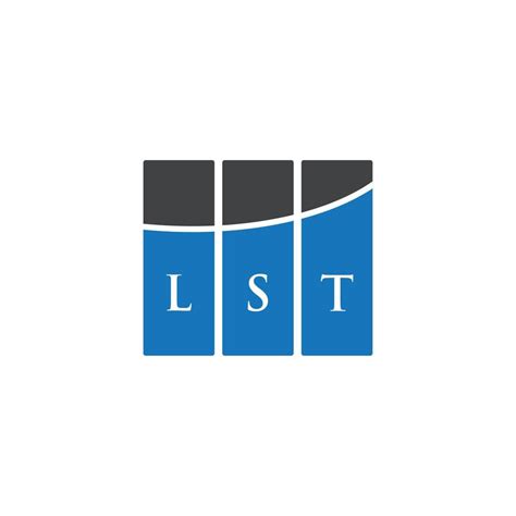 Lst Letter Logo Design On White Background Lst Creative Initials