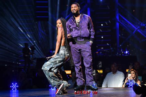 Doja Cat Jessica Alba Receive Serenade At Usher Show In Las Vegas