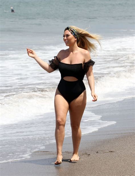 FRANKIE ESSEX In Bikini On The Beach In Tenerife HawtCelebs