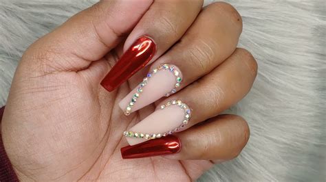 Red Nude Valentines Day Design Heart Using Crystals YouTube