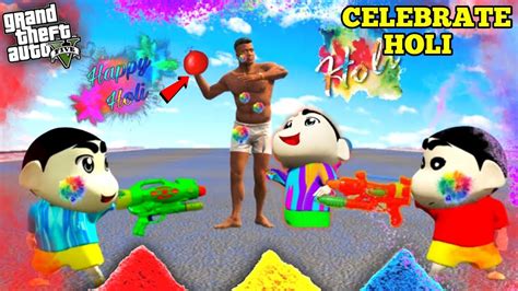 Celebrate Holi With Shinchan And Franklin In GTA 5 YouTube