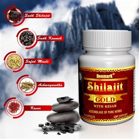 Buy Deemark Shilajit Gold 135 Cap Improve Sex Power And Stamina For