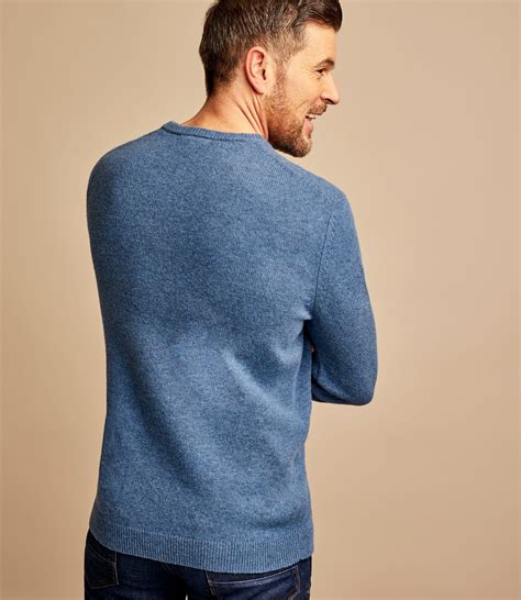 Lake Mens Lambswool V Neck Knitted Sweater Woolovers Uk