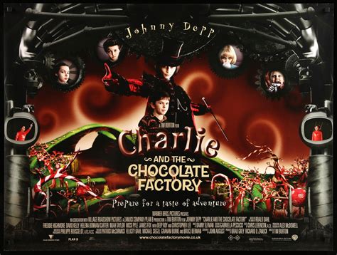 Charlie and the Chocolate Factory (2005) British Quad Movie Poster ...