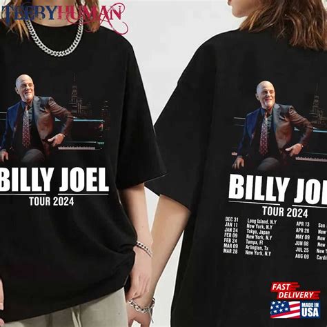 Billy Joel World Tour Shirt Fan Concert Classic Unisex Teebyhuman