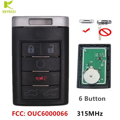 Keyecu Replacement Keyless Entry Remote Key Control Fob Button Mhz