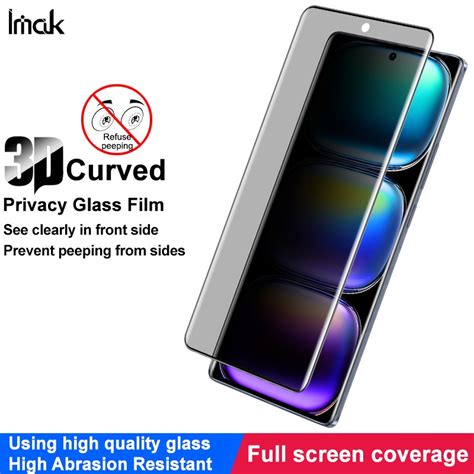 imak Infinix HOT 50 Pro Plus 4G屏幕保護膜3D防偷窺鋼化玻璃摸 全屏覆盖隱私屏幕保護膜 蝦皮購物