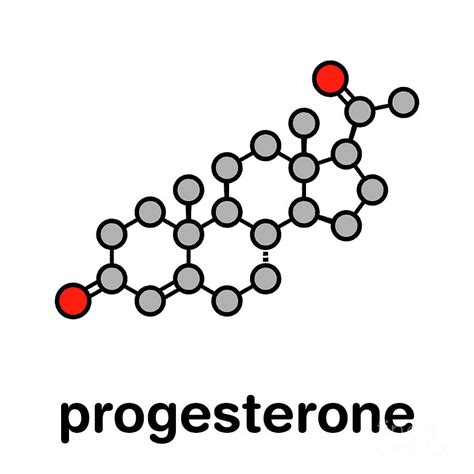 Progesterone Female Sex Hormone Molecule 3 By Molekuul Science Photo Library