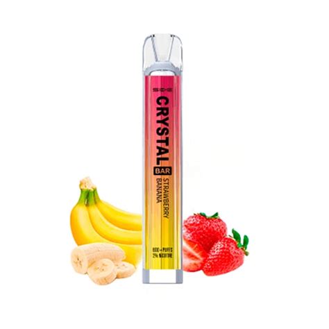 Ske Desechable Crystal Bar Strawberry Banana 20mg Al Mejor Precio