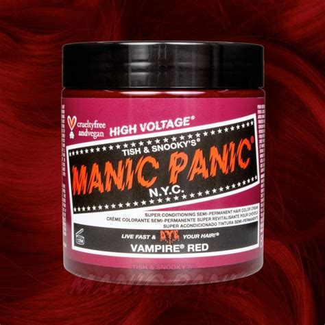 Manic Panic Semi Permanent Hair Dye Vampire Red 237ml Hunt Or Dye