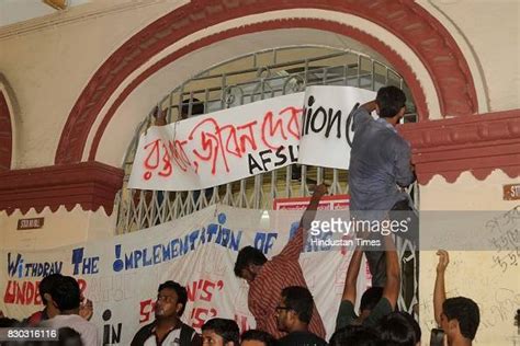 Jadavpur University Students Are Protesting Outside The News Photo