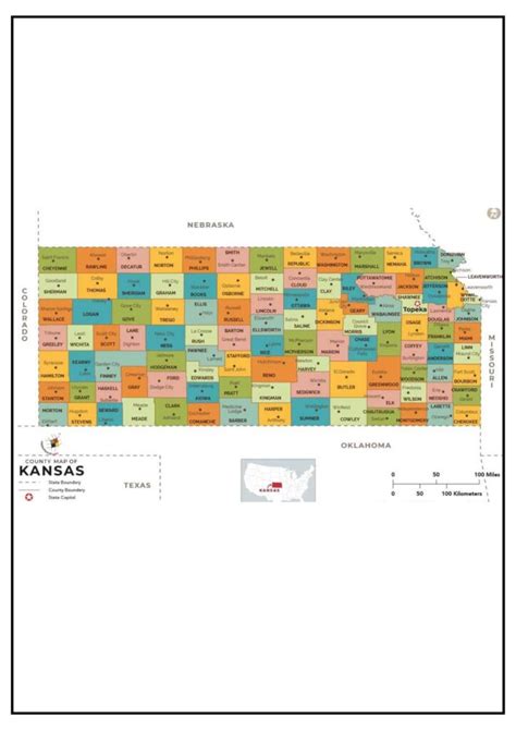 Kansas County Map [Map of KS Counties and Cities]