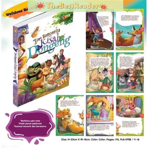 🇲🇾 Best Price Buku Cerita Suku Kata Jom Bercerita Kisah Dongeng Stories