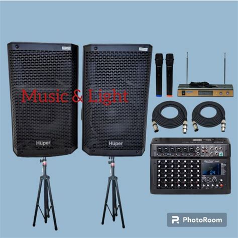 Jual Paket Sound System Speaker Aktif 8 Inch Huper JS 7 JS7 Original