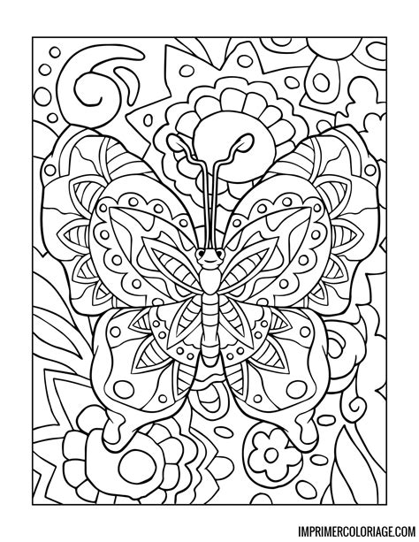 Coloriage De Papillon Mandala Imprimer Coloriage