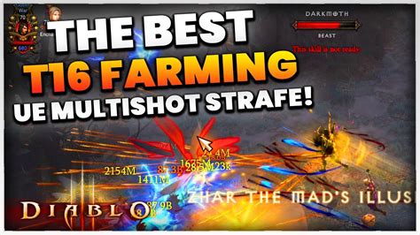 Diablo 3 Demon Hunter Best T16 Farming Build Guide Season 27 Multishot Strafe Youtube