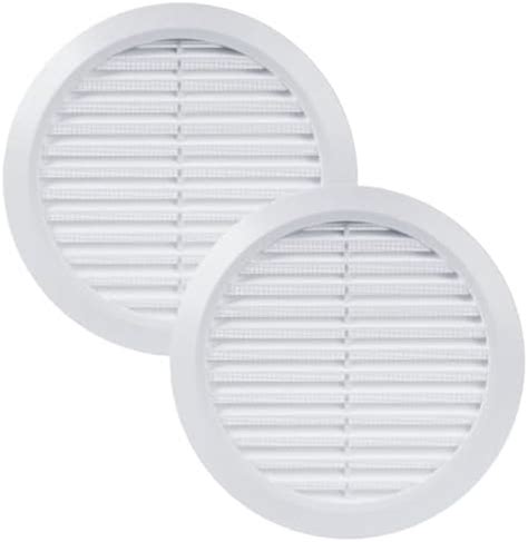 Vent Systems 10 Inch White Soffit Vent Cover Round Air Vent Louver