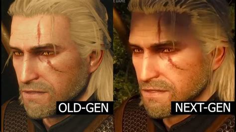 Witcher Next Gen Vs Witcher Old Gen Graphic Comparison Youtube