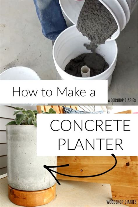 How To Make A Concrete Planter