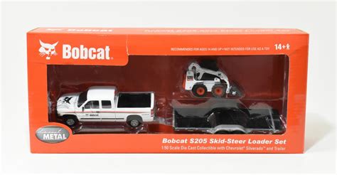 150 Bobcat S205 Skid Steer Loader Set With Dealer Pickup And Trailer