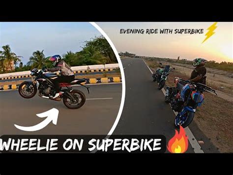 Superbike Ke Sath Evening Ride Wheelie On Superbike Odisha