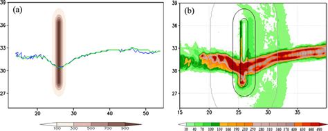 For Case Cntl A Tracks Of P Min Green And 850 Hpa Max Vt Blue Of