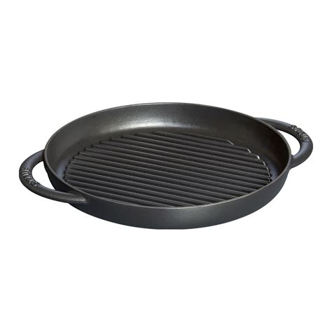 Staub 1024 In Cast Iron Round Grill Pan And Reviews Wayfair