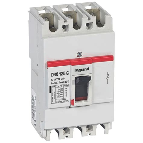 MCCB DRX 125 Thermal Magnetic Icu 20 KA 415 V 3P In 30 A