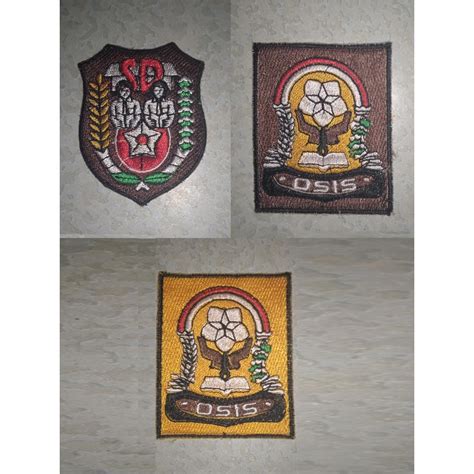 Jual Badge Osis Sd Smp Sma Full Bordir Shopee Indonesia