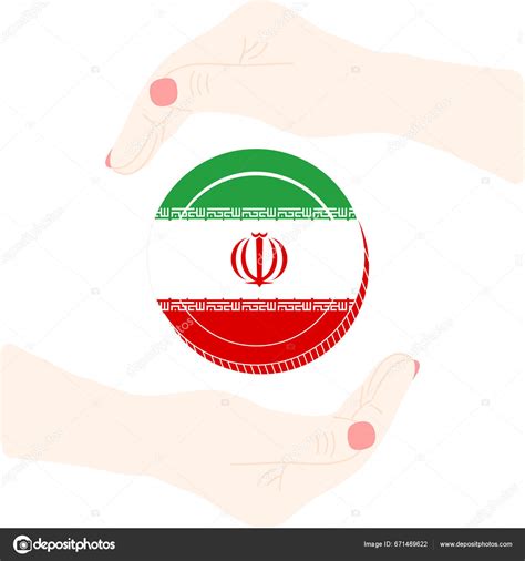 Iranian Flag Hand Drawn Iranian Rial Hand Drawn Stock Vector By ©hhsinhsin 671469622