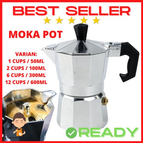 Jual Moka Pot Cup Mokapot Ml Coffee Espresso Maker Alat Seduh