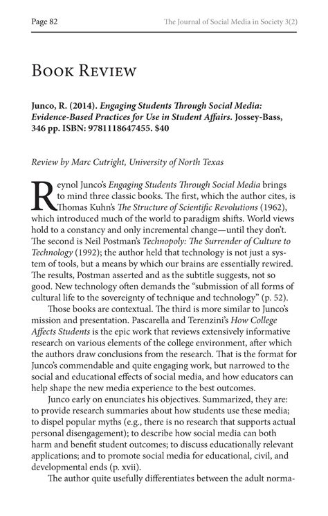 Book Review: Engaging Students Through Social Media: Evidence-Based