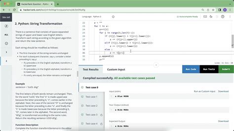 Hackerrank Python Basic Certification String Transformation Solution