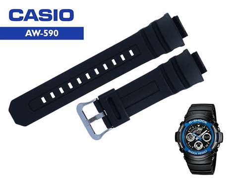CASIO AW-590, AWG 100 FEKETE MŰANYAG SZÍJ - Orauzlet.hu
