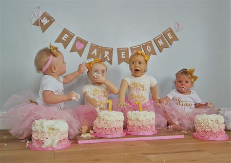 Cake Smash Twins First Birthday CakeFlix