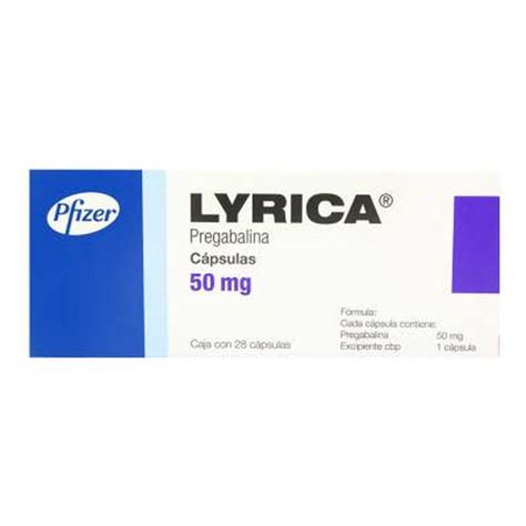 Lyrica 50 Mg 28 Cápsulas Walmart