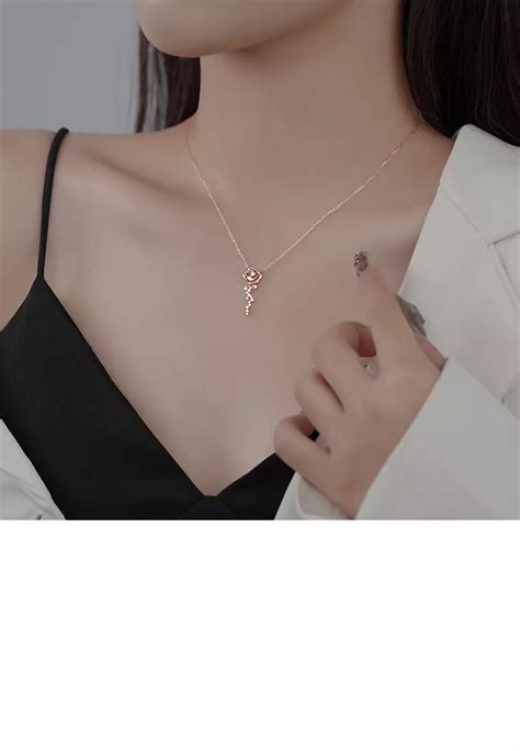 Buy Glamorousky 925 Sterling Silver Plated Rose Gold Fashion And