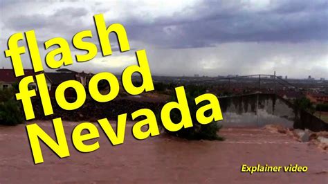 Las Vegas Wash Flash Flood In Henderson Nevada Youtube