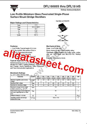 DFL1510S Datasheet PDF Vishay Siliconix