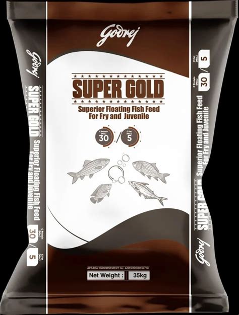 Granules Godrej Super Gold Superior Floating Fish Feed Packaging Type